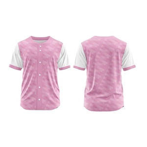 Camiseta de Béisbol Personalizada con Sublimación, Nombre del Equipo, Número, Uniforme de Béisbol, Camiseta Deportiva de Hip Hop con Rayas para Hombre - Product Image 2