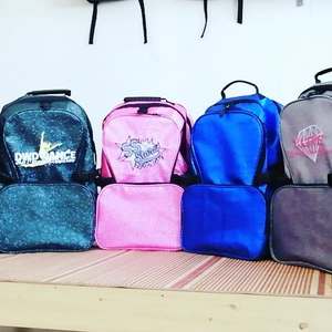 Mochila de viaje impermeable con purpurina para niñas con Panel Solar RFID, forro de lino GPS antirrobo para animadoras para equipos de animadoras de estudiantes - Product Image 5
