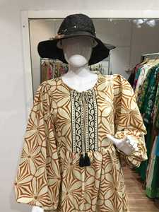 Robe longue décontractée pour femmes, à col en V, à manches longues, à ouverture sur le devant, avec broderie en dentelle ajourée, meilleure couleur, style vintage pour femmes 2025 - Product Image 4