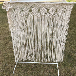 Cortina de Pared de Macramé Estilo Bohemio con Diseño Navideño para Dormitorio, Decoración de Pared para Bodas al Aire Libre, Formato de Cuerda - Product Image 1