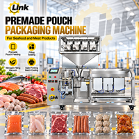 Machine d'emballage sous vide industrielle pour sachets préformés, idéale pour la viande, les fruits de mer, les filets de poisson et les applications d'emballage d'aliments préparés