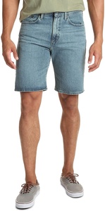 Short en jean taille haute décontracté pour homme, coupe décontractée et confortable avec poches, jean droit délavé 2026 - Product Image 2