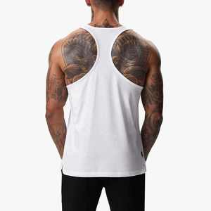 <b>Men's</b> Casual Fitness Tank Top Quick Dry Spandex/Cotton Gym <b>Vest</b> Breathable 3D Plain Design Anti-shrink Plus Size <b>Stringer</b> 3D - Product Image 2