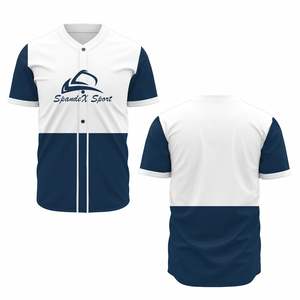 Diseño impreso de camisetas de béisbol transpirables personalizadas Premium para equipos y clubes - Product Image 3