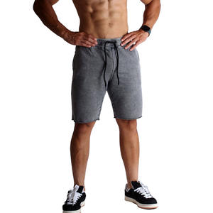 Short de survêtement personnalisé Essentials Short en coton baggy avec impression graphique et broderie appliques Short d'été lavé à l'acide pour hommes - Product Image 1