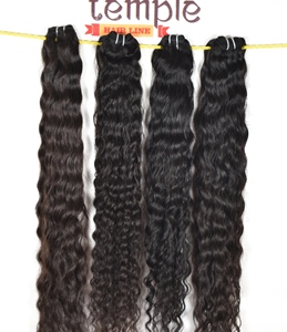 Vente en gros de cuticules alignées en Inde, extensions de cheveux humains, traitement chimique vierge du temple, logo personnalisable, vague naturelle, bon marché - Product Image 3