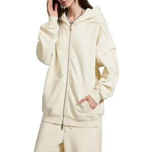 Nuevas Sudaderas con Capucha Personalizadas con Cierre, 400 g/m², Estilo Holgado, Lavado Ácido Desgastado, Cierre Personalizado, Unisex, 100% Algodón - Product Image 5