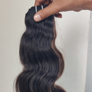 Vague corporelle brute Paquet de cheveux humains indiens Styles de vague d'eau naturelle Cuticule alignée Extensions de couleur noire non traitées fabriquées - Product Image 4