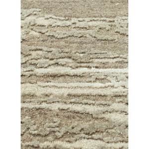 พรมขนสัตว์และไหมไผ่ถักมือสีเบจและสีน้ำตาลลายแบบนามธรรม สำหรับห้องนั่งเล่นวัยรุ่นหรือทางเดิน รุ่น Esk-432 - Product Image 3