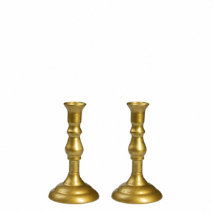 Porte-bougie conique en métal fait main argenté pour la maison, les mariages, les fêtes de Noël, la décoration de table et l'éclairage - Product Image 3