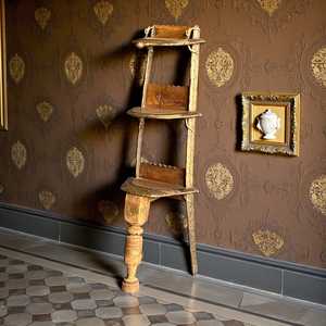 Estantería de Madera Tradicional, Estantería Vintage Hecha a Mano, Elegancia para Sala de Estar, Decoración Combinable - MOQ 1 Contenedor Únicamente - Product Image 1