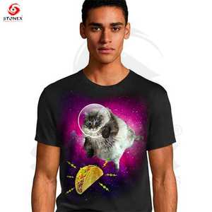 Camiseta con estampado digital para hombre, Camiseta deportiva informal con estampado 3D, camiseta de manga corta con cuello redondo para hombre - Product Image 4