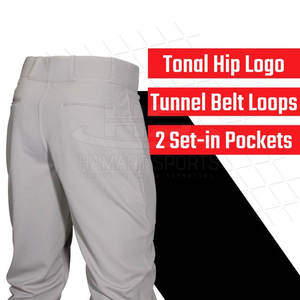 Meilleures ventes Pantalons de baseball de l'équipe de garçons jeunes Vêtements de sport gris sur mesure avec design uni et design personnalisé - Product Image 3