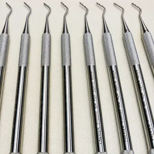 Periodontal Root Planning Curettes Set Stainless Steel Dental Instruments Manual - Product Image 2