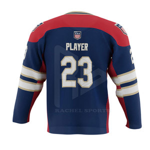 Último diseño juvenil color sólido jersey de hockey sobre hielo mejor precio al por mayor desgaste de hockey sobre hielo - Product Image 3