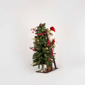 Figura de acción de Papá Noel y decoración navideña, roja, 74 cm, madera sintética, animada, para interiores, sala de estar - Product Image 6