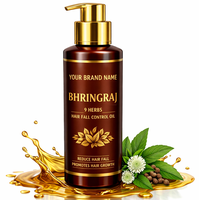 Aceite para el Crecimiento del Cabello Ayurvédico Herbal Bhringraj de 9 Hierbas, Control de Caída del Cabello, Marca Privada OEM/ODM, para Todo Tipo de Cabello, Venta al por Mayor a Granel
