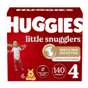 Pañales Altamente Recomendados, Talla 4 (7-8 kg), 140 Unidades, Huggies Little Snugglers, 4 Capas, Suaves, Transpirables, Absorbentes, con Protección Contra Fugas - Product Image 1