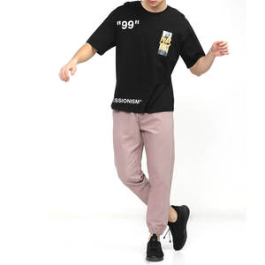 Nuevo estilo logotipo personalizado hombres deportes Joggers pantalones de chándal 100% algodón gimnasio desgaste patrón sólido Pantalones deportivos largos para la venta - Product Image 1