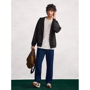 Jean en denim pour homme style vintage DX bleu pierre, coupe droite, jambe large, écologique, respirant, délavé, ample, grande taille, léger, été - Product Image 3