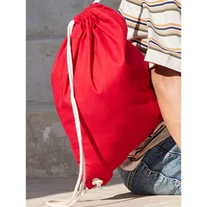 Customizable Cotton Gymsac Sportpacks Promotional Drawstring Bag for Merchandising - Product Image 6