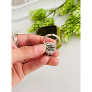 Anillo Ajustable Eli Skeets de Plata de Ley Chapada en Oro Rosa con Turquesa Blue Ridge y Engaste Invisible, Ideal para Regalo - Product Image 5