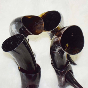 Cuerno Grande de Plata Estilo Animal Medieval, Ecológico, Duradero, Tallado Histórico, Artesanía Natural, Decoración para Beber, para Amantes del Mead - Product Image 5