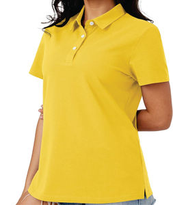 Polo en tricot de coton décontracté pour hommes, grande taille, manches courtes, design classique, col piqué, imprimé, taille en coton - Product Image 1