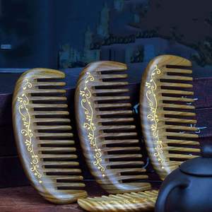 Peine de Madera de Sándalo Verde para Masaje, Terapia Natural para el Cuero Cabelludo y Cuidado del Cabello - Product Image 5