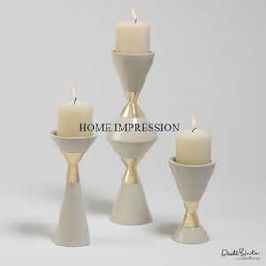 Bougeoir en laiton à 9 bras plaqué or en marbre Décoration de table pour la maison et l'événement de mariage pour Noël et autres occasions spéciales - Product Image 4