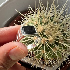 Anillo clásico de joyería para mujer, joyería de estilo bohemio de Plata de Ley 925, anillo hecho a mano con piedras preciosas de ónix negro, regalo para esposa - Product Image 3