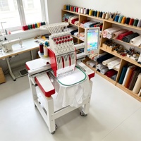 Machine à broder professionnelle à tête unique avec création de motifs flexibles pour la décoration personnalisée de vêtements