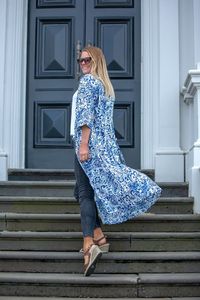 Nouveau Floral Sexy Bikini Couverture Dressing Robes Coton À La Main Long Kimono Confort Porter Plage Wrap Robe Kimono - Product Image 2