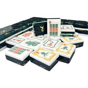 Mahjong Acrílico Estilo Americano con 160 Fichas de 32 mm, Tamaño Pequeño, Juegos de Mesa Portátiles - Product Image 2