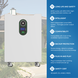 Batería <span class=keywords><strong>de</strong></span> Litio Growatt con Seguimiento Solar para Sistema Solar Doméstico, Kit Completo Todo en Uno, Sistema <span class=keywords><strong>de</strong></span> Energía Solar Fuera <span class=keywords><strong>de</strong></span> la Red <span class=keywords><strong>de</strong></span> 5kw - Product Image 3