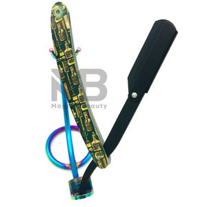 มีดโกนหนวดแบบพับได้ ใบมีดเดี่ยว สแตนเลส สตีล สำหรับโกนหนวด  รับผลิตตามแบบ OEM เป็นมิตรต่อสิ่งแวดล้อม สำหรับผู้ชาย - Product Image 4