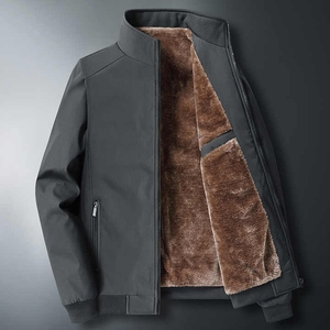 Vestes d'Hiver pour Homme Polaire avec Laine Imperméable Col Montant Fermeture à Glissière Coupe-Vent Motif Imprimé Techniques Tricotées - Product Image 5