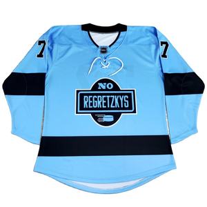 Maillot de hockey sur glace de couleur personnalisée pour hommes et adultes avec numéro | 100% polyester respirant à séchage rapide imprimé et logo personnalisés - Product Image 1