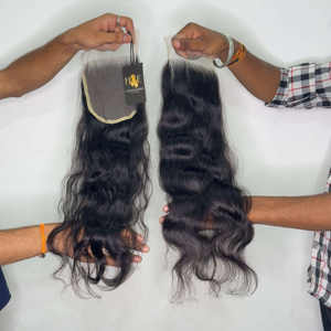 วิกผมปิดลูกไม้บาง6x6 HD ผมคนผมคนอินเดียแบบลอน5x5สำหรับต่อผมมนุษย์ - Product Image 1