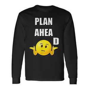 Camiseta de manga larga sarcástica con diseño de emoji para un uso divertido y humorístico - Product Image 1