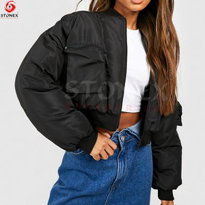 Women Light Weight Good Price Bomber Customized <b>Jackets</b> Adult Girls Wholesale Flight <b>Jackets</b> - Product Image 6