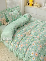 Parure de lit de luxe personnalisable en gros, motif floral classique, 10 pièces, 400 fils, 100 % polyester, housse de couette matelassée en fibre de polyester