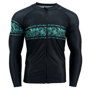 Protector de erupción de manga larga de sublimación personalizado de calidad superior para hombres BJJ MMA atletas Jiu Jitsu Rash Guard para adultos - Product Image 4
