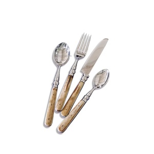 Juego de cubiertos de acero inoxidable hecho a mano con mango de hueso natural para bodas, hogar, mesa de comedor, vajilla, juegos de cubiertos - Product Image 6