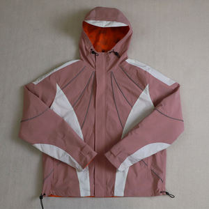 Personalizar colores Color sólido suave Shell Softshell correr deporte cremallera Sudadera con capucha chaqueta cortavientos abrigo hombres - Product Image 4