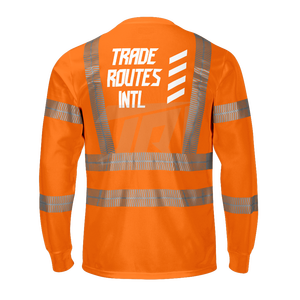 Ensemble de vêtements de travail de sécurité réfléchissants avec logo personnalisé, durable, imperméable, en polyester, chemise à boutons, bavette, col rond, qualité supérieure - Product Image 6