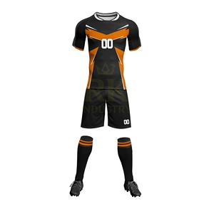 Uniformes de Fútbol Personalizados, Servicio OEM, Conjuntos de Camisetas de Fútbol con Diseño de Logotipo Personalizado, 100% Poliéster, Secado Rápido e Impermeable - Product Image 4