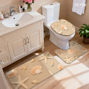 Custom Printed Bath <b>Mat</b> <b>Bathroom</b> Rug <b>Set</b> for <b>Bathroom</b> Non-Slip Shower Curtain Bath <b>Mat</b> - Product Image 2