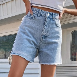 2025 Customize Distressed Denim Shorts Stylish High Quality Washed <b>Women's</b> Shorts New Summer <b>Jeans</b> Shorts for <b>Women</b> - Product Image 2