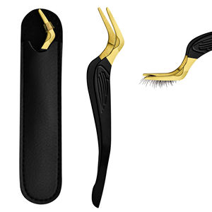 Aplicador de Pestañas de Acero Inoxidable Mate, Acero Inoxidable Chapado en Oro con Punta de Fibra Antiestática de Precisión, Etiquetado Privado - Product Image 6